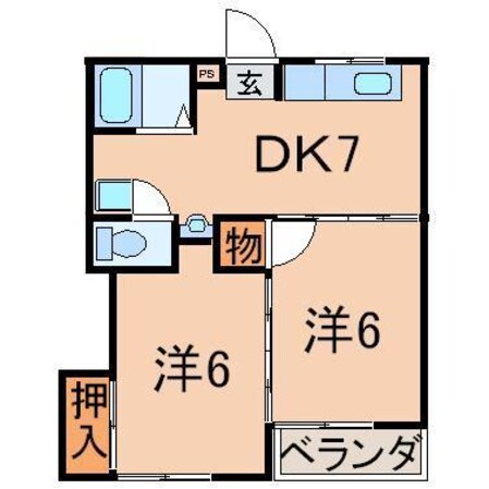 サニーサイドパレスの物件間取画像